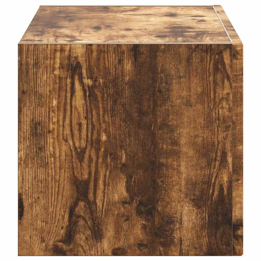 TV Wandkast Gerookt eiken 60 x 31 x 29.5 cm Bewerkt hout