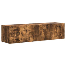 TV Wandkast 2 pcs Gerookt eiken 60 x 31 x 29.5 cm Bewerkt hout