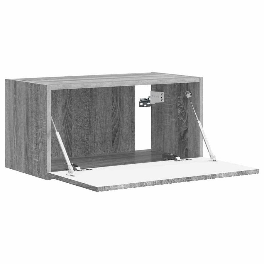 TV Wandkast Grijs Sonoma 60 x 31 x 29.5 cm Bewerkt hout