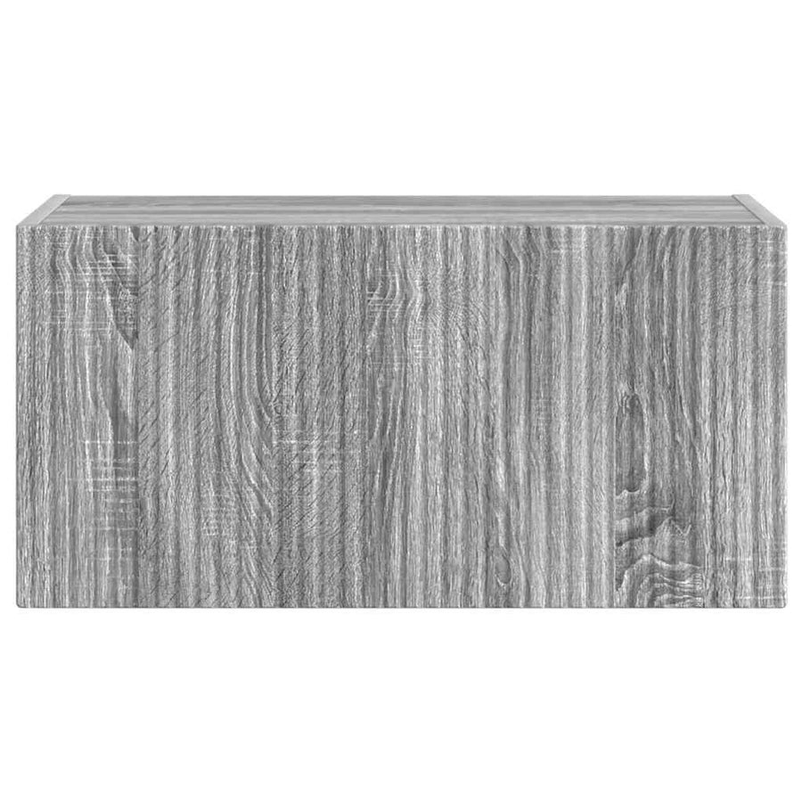 TV Wandkast Grijs Sonoma 60 x 31 x 29.5 cm Bewerkt hout