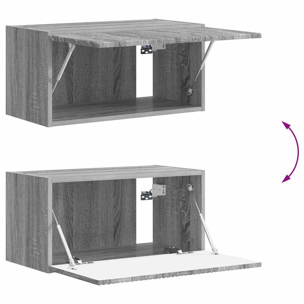 TV Wandkast Grijs Sonoma 60 x 31 x 29.5 cm Bewerkt hout