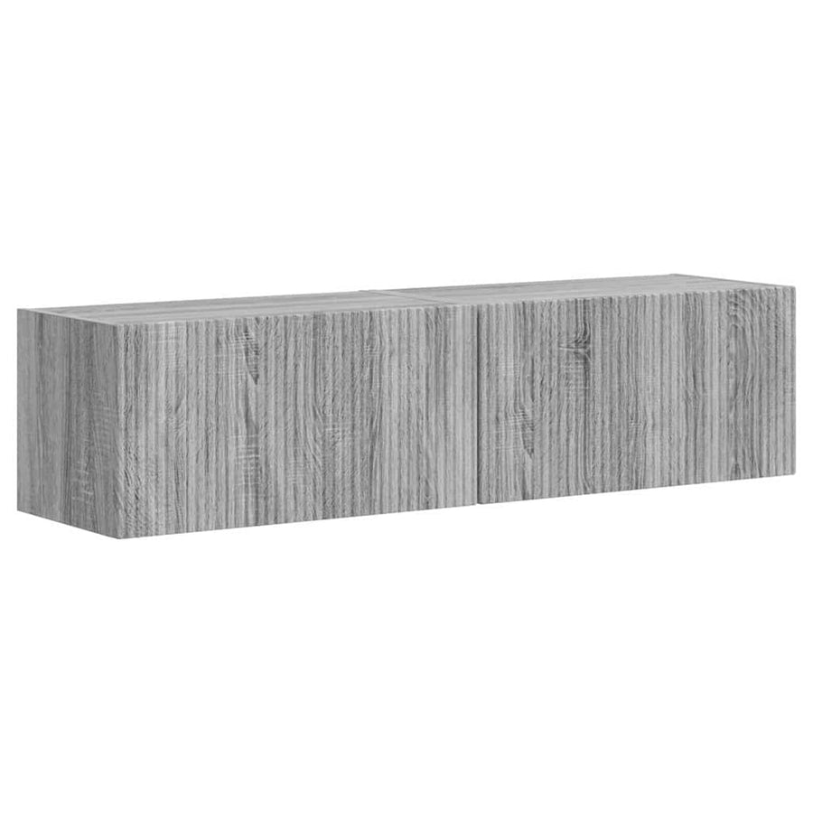 TV Wandkast 2 pcs Grijs Sonoma 60 x 31 x 29,5 cm Bewerkt hout