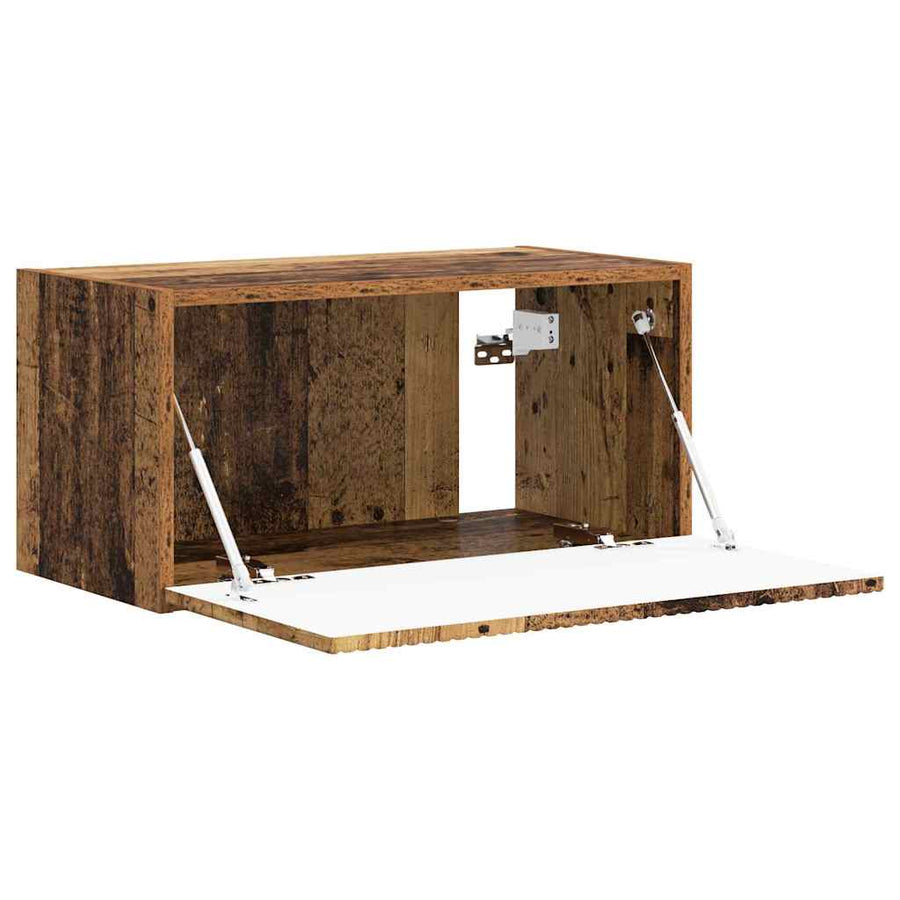 TV Wandkast Oud Hout 60 x 31 x 29.5 cm Bewerkt hout