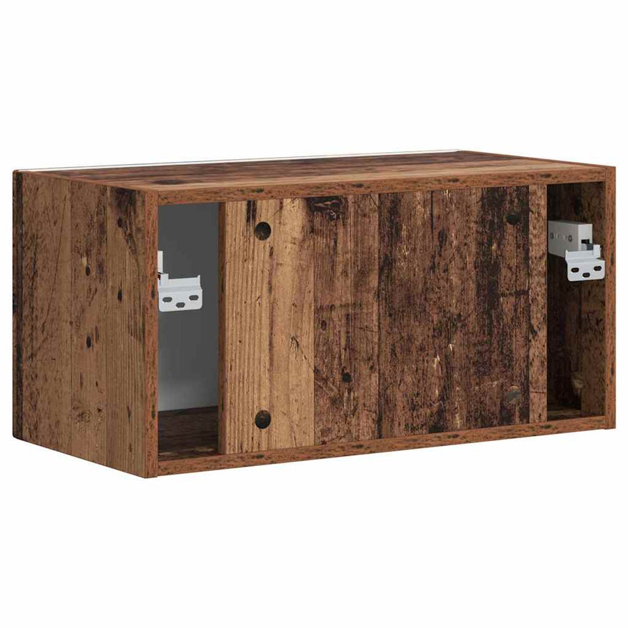 TV Wandkast Oud Hout 60 x 31 x 29.5 cm Bewerkt hout