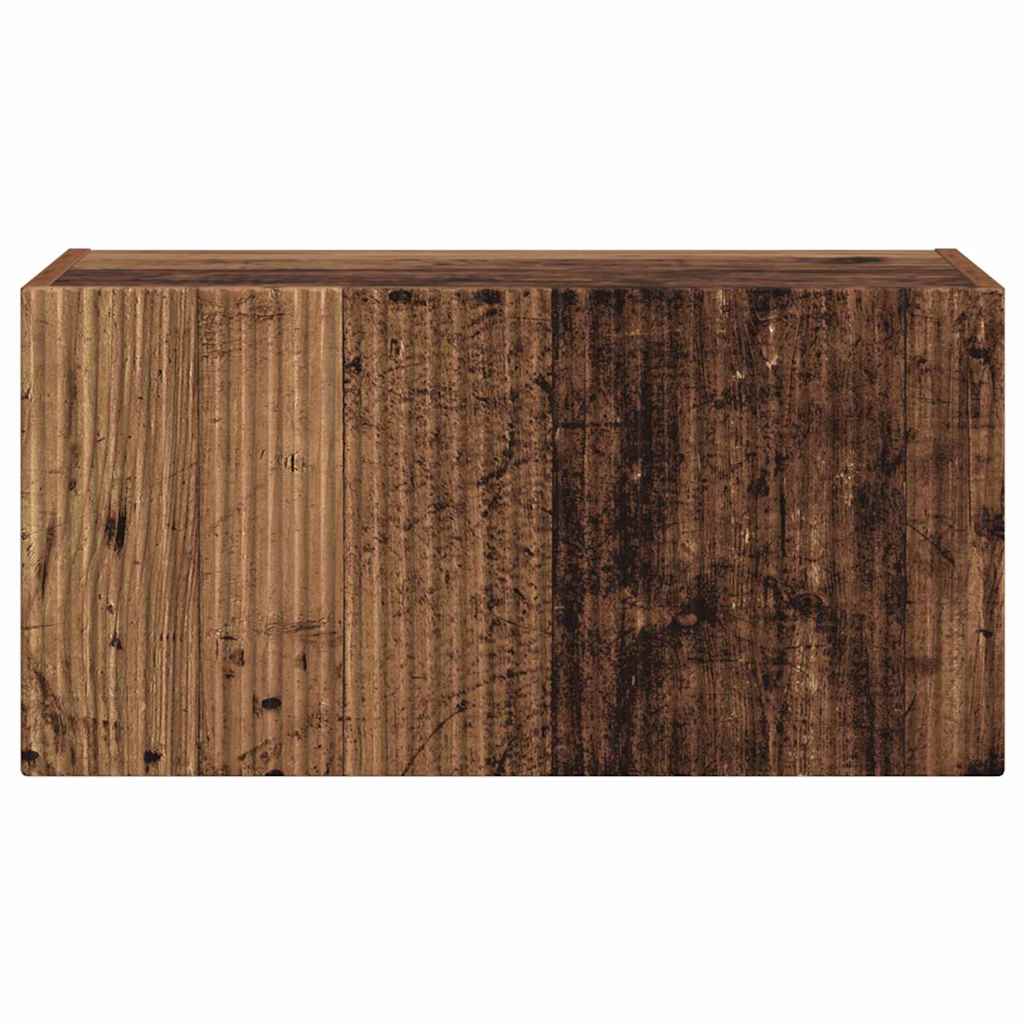 TV Wandkast Oud Hout 60 x 31 x 29.5 cm Bewerkt hout