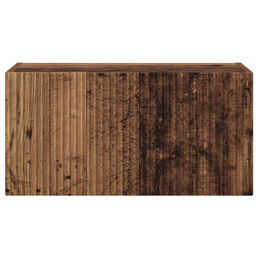 TV Wandkast Oud Hout 60 x 31 x 29.5 cm Bewerkt hout