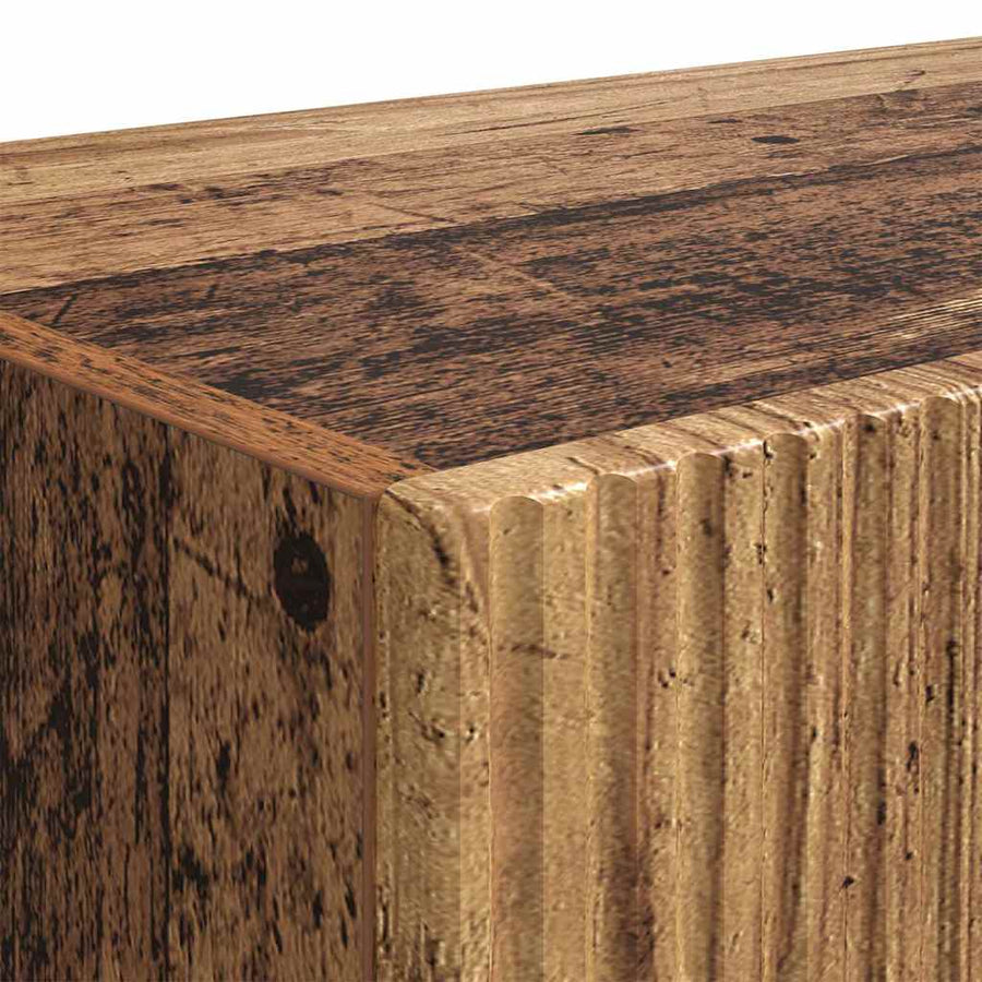 TV Wandkast 2 pcs Oud Hout 60 x 31 x 29.5 cm Bewerkt hout