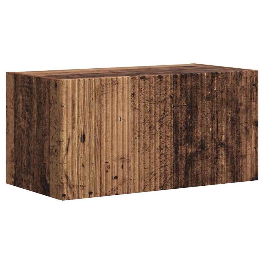 TV Wandkast 2 pcs Oud Hout 60 x 31 x 29.5 cm Bewerkt hout