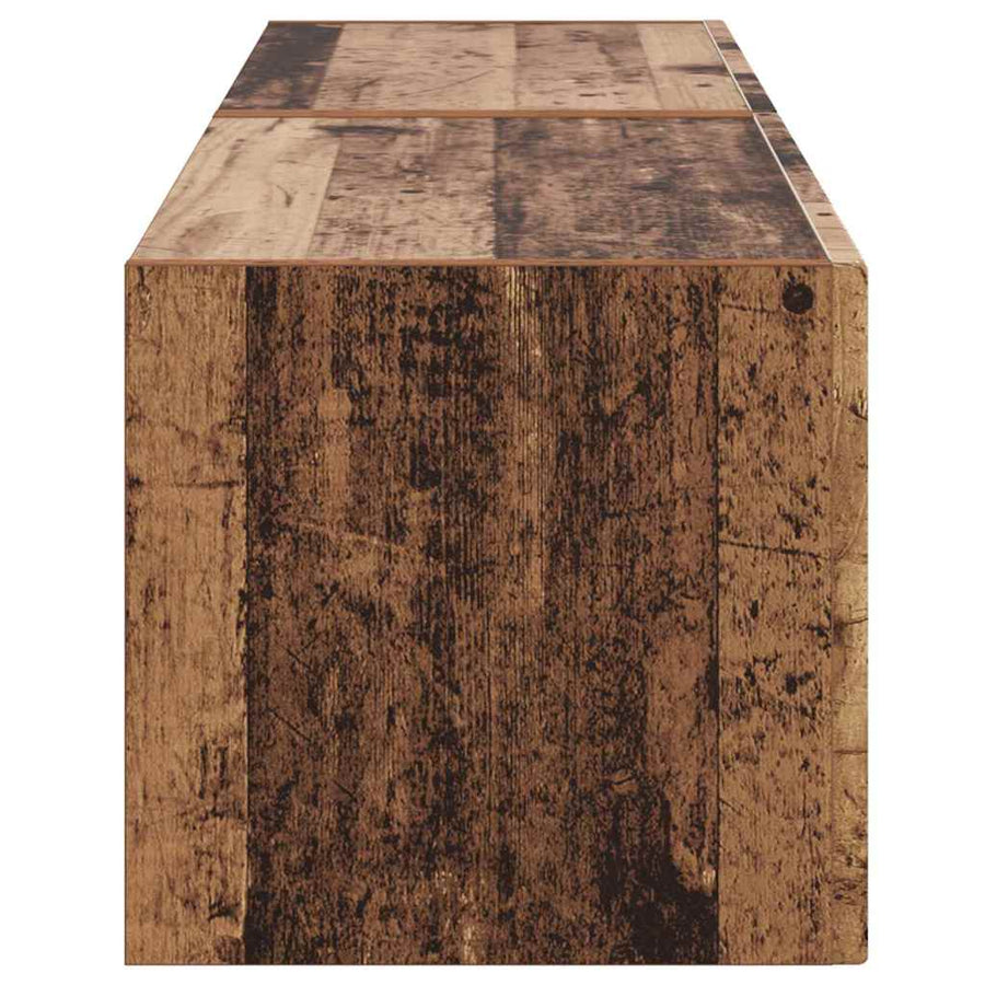 TV Wandkast 2 pcs Oud Hout 60 x 31 x 29.5 cm Bewerkt hout