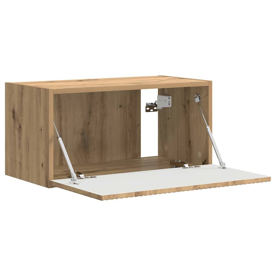 TV Wandkast Ambachtelijk eiken 60 x 31 x 29.5 cm Bewerkt hout