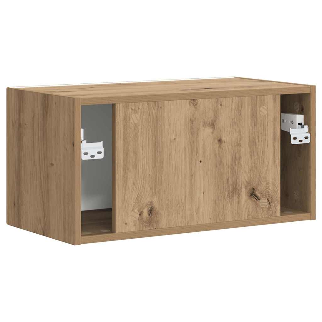 TV Wandkast Ambachtelijk eiken 60 x 31 x 29.5 cm Bewerkt hout