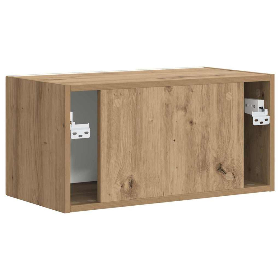 TV Wandkast Ambachtelijk eiken 60 x 31 x 29.5 cm Bewerkt hout