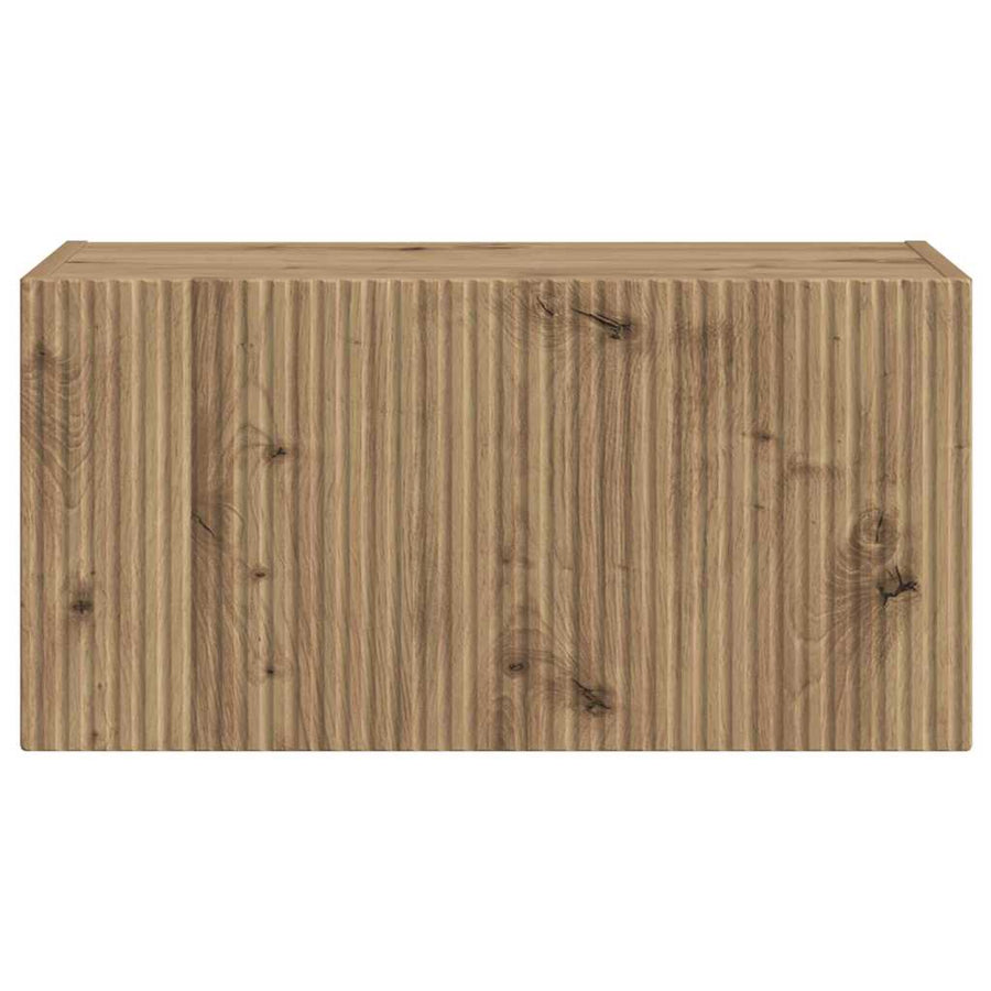 TV Wandkast Ambachtelijk eiken 60 x 31 x 29.5 cm Bewerkt hout