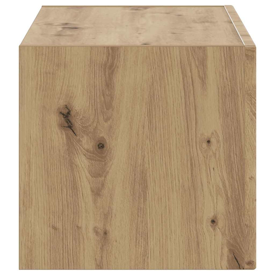 TV Wandkast Ambachtelijk eiken 60 x 31 x 29.5 cm Bewerkt hout