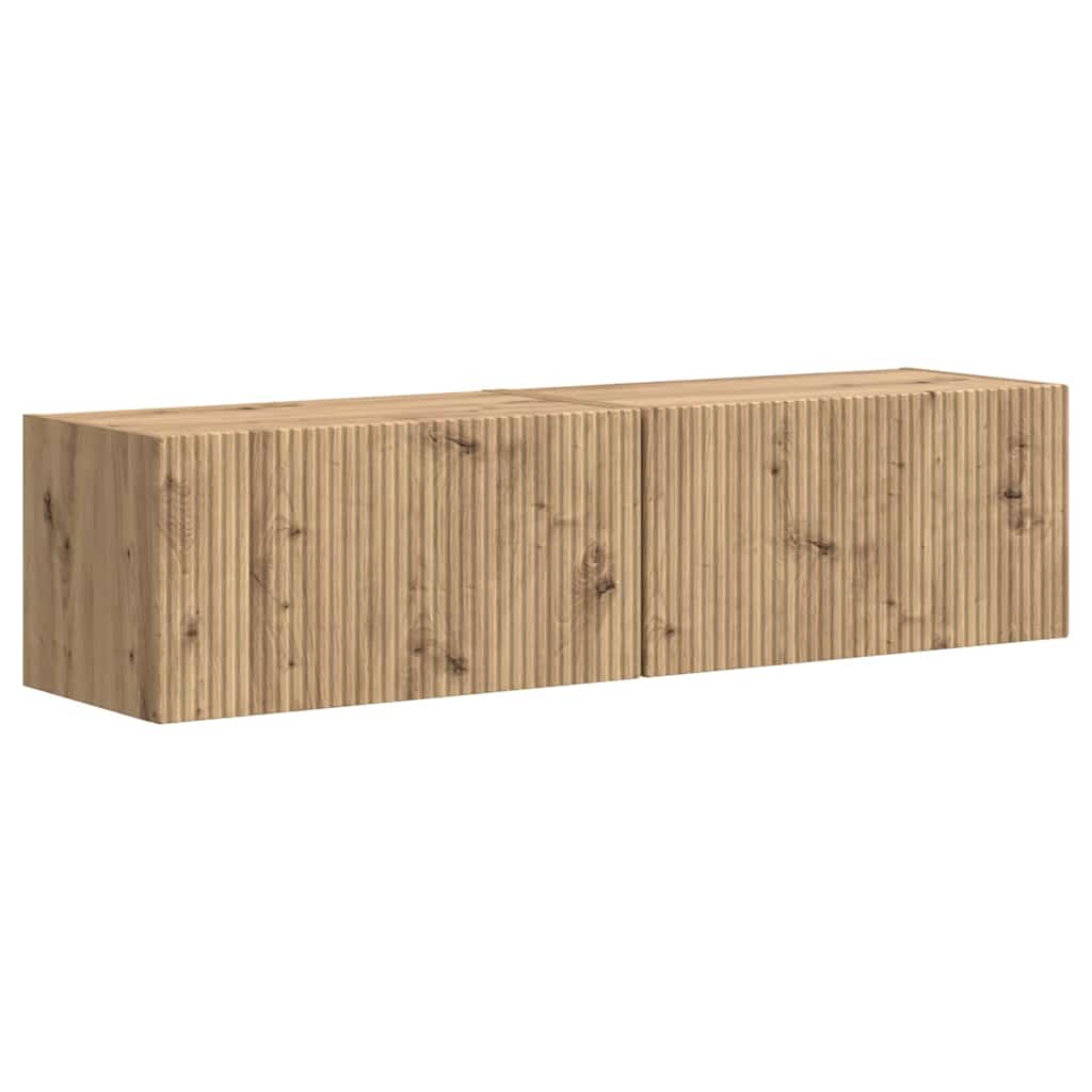 TV Wandkast 2 pcs Ambachtelijk eiken 60 x 31 x 29.5 cm