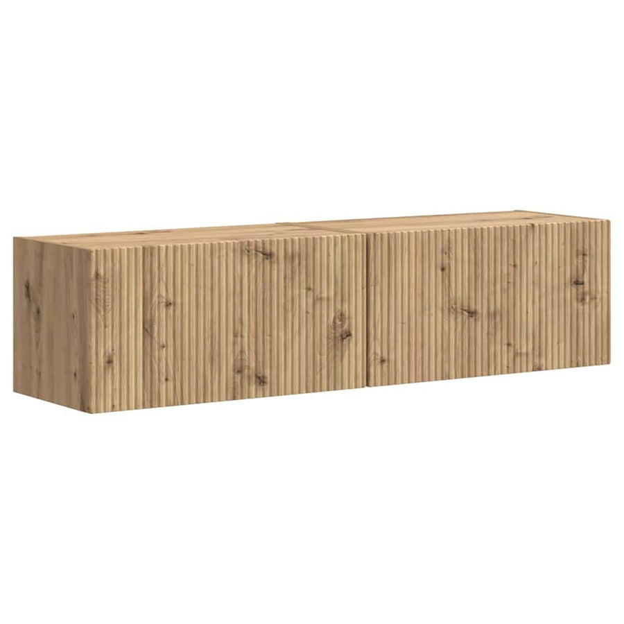 TV Wandkast 2 pcs Ambachtelijk eiken 60 x 31 x 29.5 cm