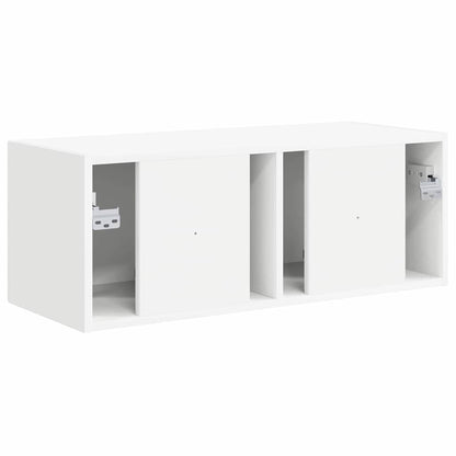 TV Wandkast Wandgemonteerd Wit 60 x 31 x 29.5 cm Bewerkt hout
