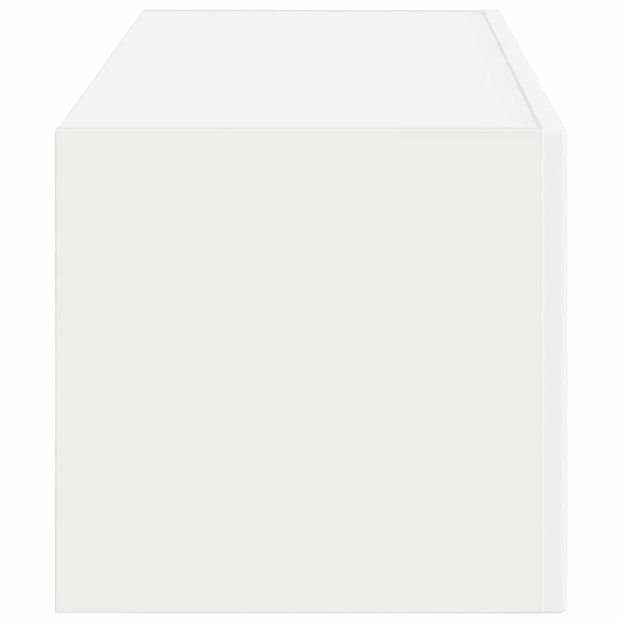 TV Wandkast Wandgemonteerd Wit 60 x 31 x 29.5 cm Bewerkt hout
