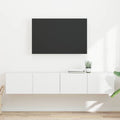 TV Wandkast 2 pcs Wit 60 x 31 x 29.5 cm Bewerkt hout