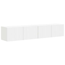 TV Wandkast 2 pcs Wit 60 x 31 x 29.5 cm Bewerkt hout