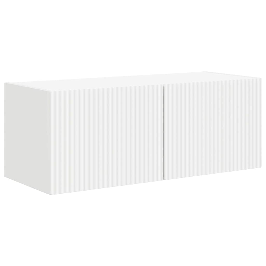 TV Wandkast 2 pcs Wit 60 x 31 x 29.5 cm Bewerkt hout