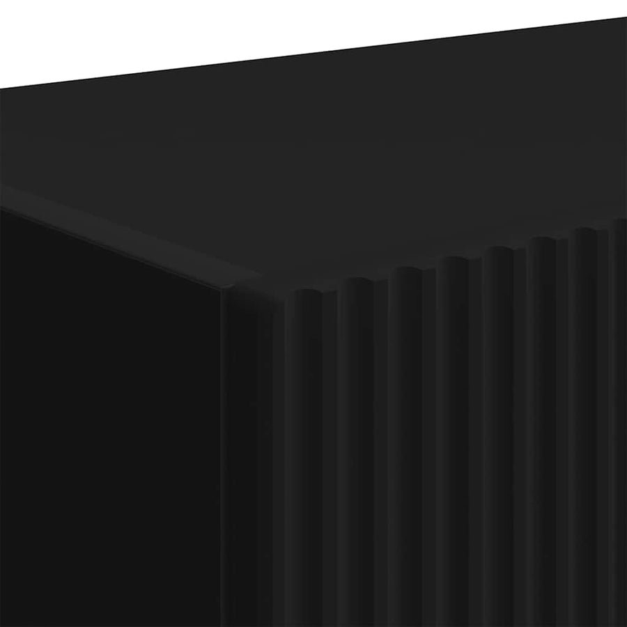 TV Wandkast Wandgemonteerd Zwart 60 x 31 x 29.5 cm Bewerkt hout