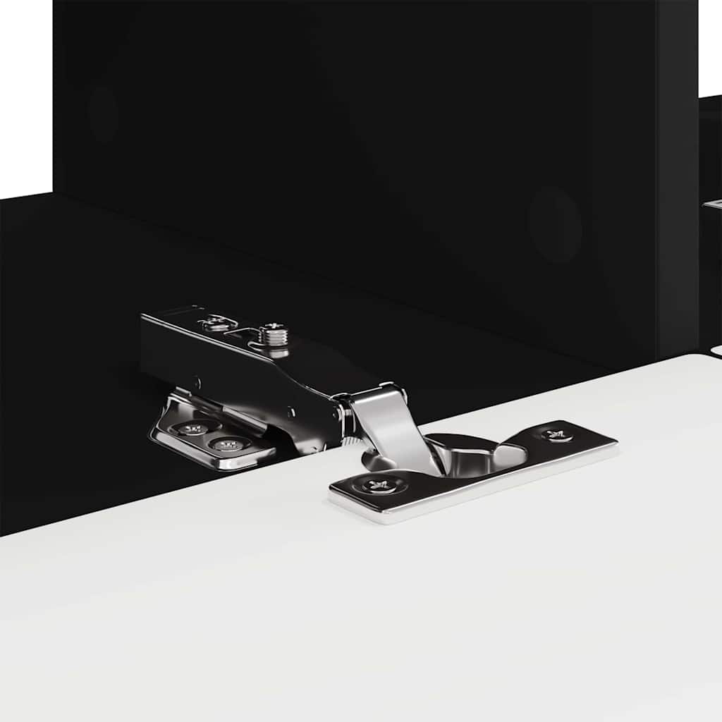 TV Wandkast 2 pcs Zwart 60 x 31 x 29.5 cm Bewerkt hout