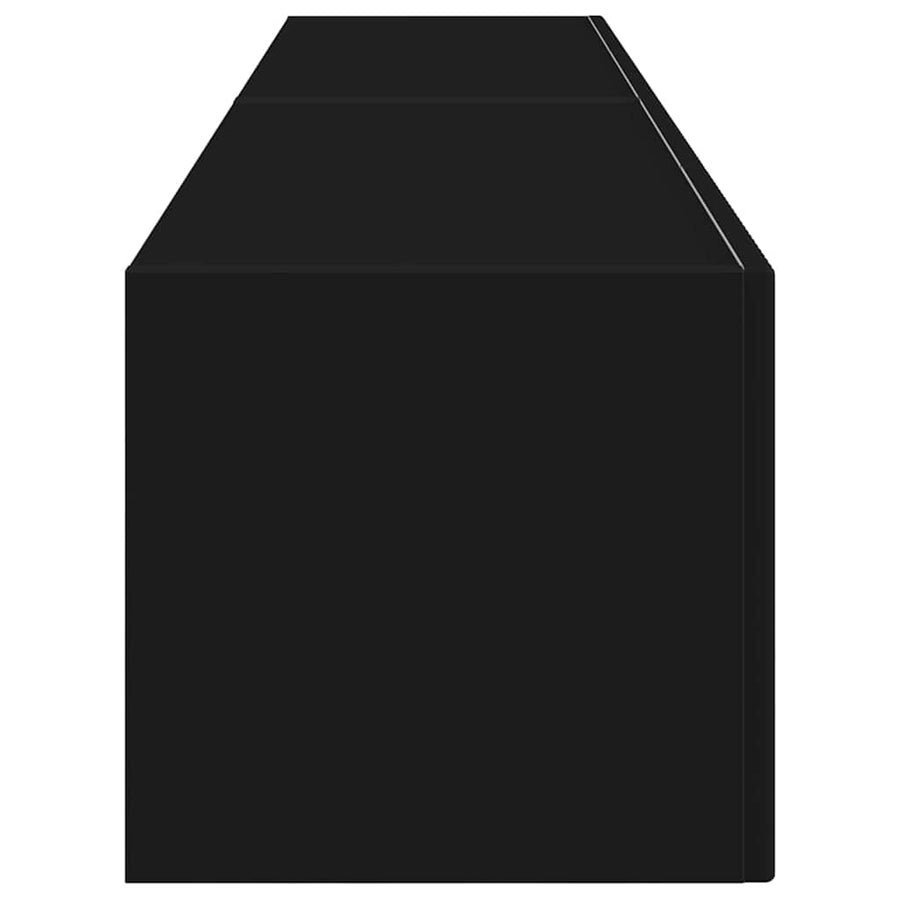 TV Wandkast 2 pcs Zwart 60 x 31 x 29.5 cm Bewerkt hout