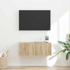 TV wandkast 78.5x31x29.5 cm bewerkt hout sonoma