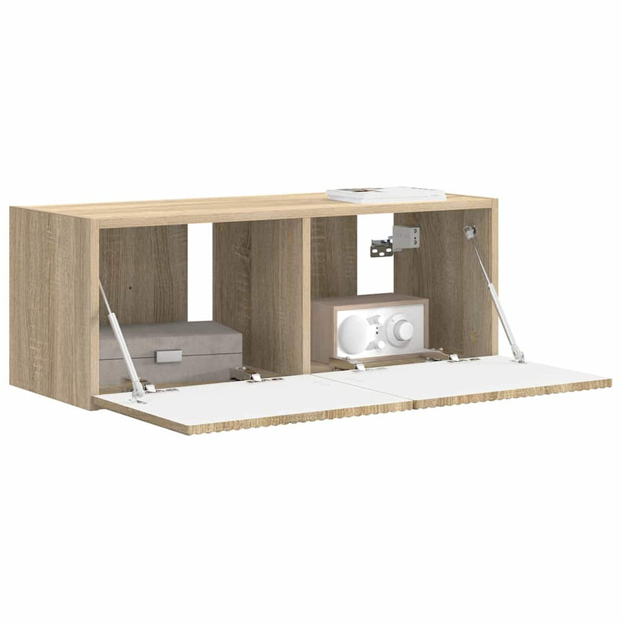 TV Wandkast Sonoma 60 x 31 x 29.5 cm Bewerkt hout