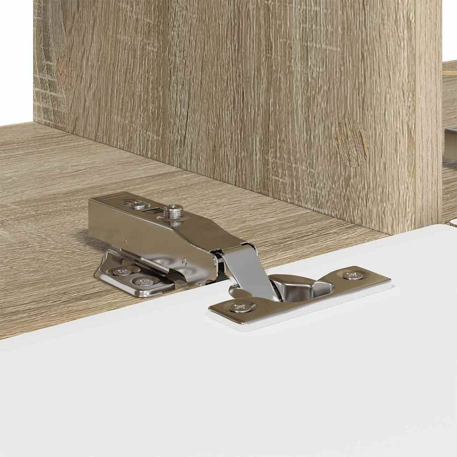 TV Wandkast 2 pcs Sonoma 60 x 31 x 29.5 cm Bewerkt hout