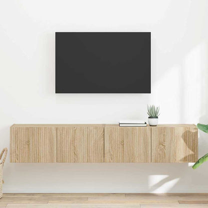 TV Wandkast 2 pcs Sonoma 60 x 31 x 29.5 cm Bewerkt hout