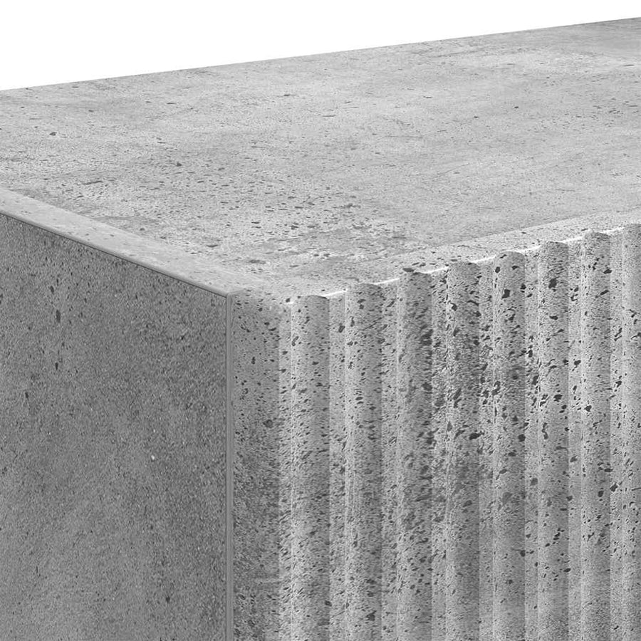 TV Wandkast 2 pcs Beton 60 x 31 x 29.5 cm Bewerkt hout