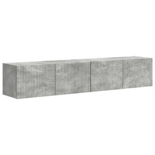 TV Wandkast 2 pcs Beton 60 x 31 x 29.5 cm Bewerkt hout