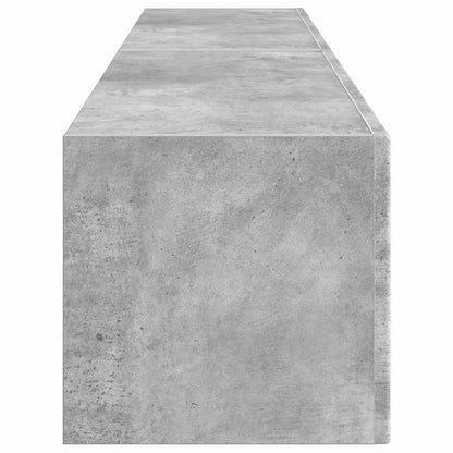 TV Wandkast 2 pcs Beton 60 x 31 x 29.5 cm Bewerkt hout