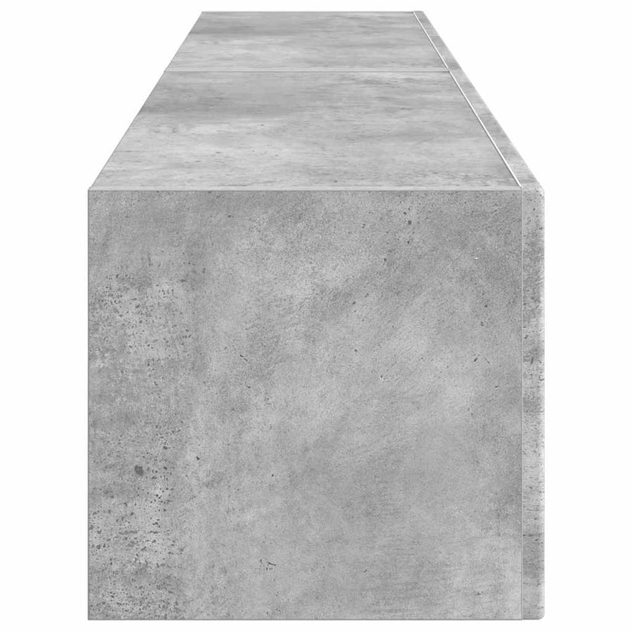 TV Wandkast 2 pcs Beton 60 x 31 x 29.5 cm Bewerkt hout