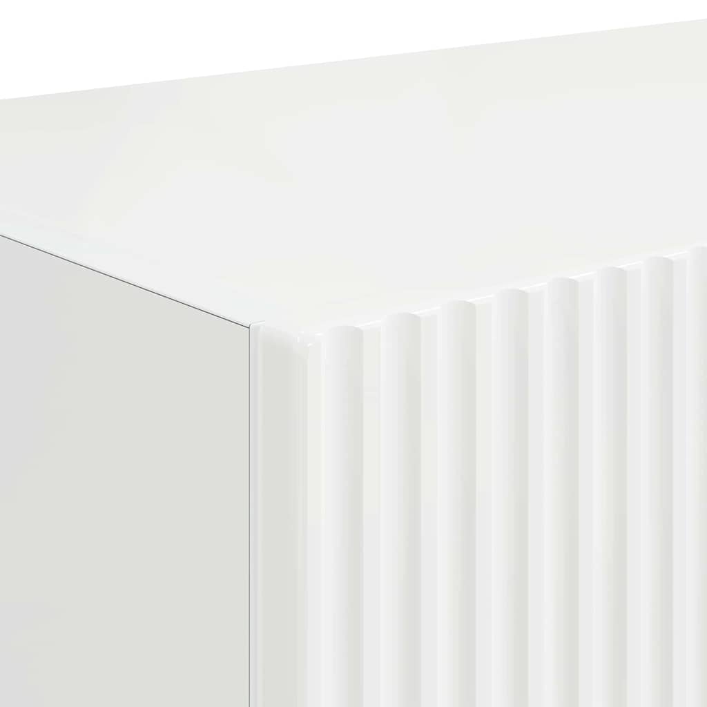TV Wandkast Glanzend Wit 60 x 31 x 29.5 cm Bewerkt hout