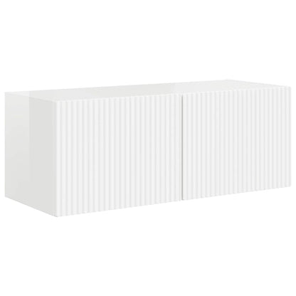TV Wandkast Glanzend Wit 60 x 31 x 29.5 cm Bewerkt hout