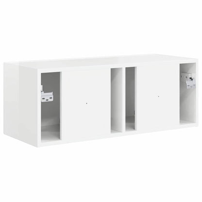 TV Wandkast Glanzend Wit 60 x 31 x 29.5 cm Bewerkt hout