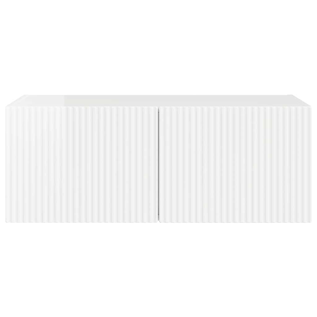 TV Wandkast Glanzend Wit 60 x 31 x 29.5 cm Bewerkt hout