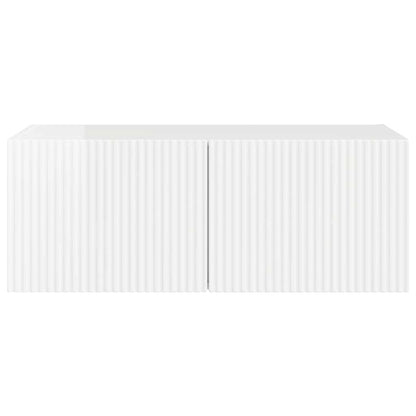 TV Wandkast Glanzend Wit 60 x 31 x 29.5 cm Bewerkt hout