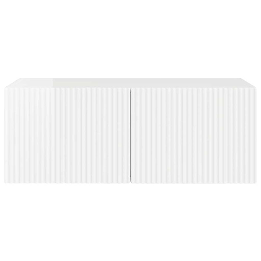 TV Wandkast Glanzend Wit 60 x 31 x 29.5 cm Bewerkt hout