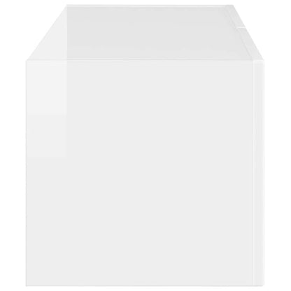TV Wandkast Glanzend Wit 60 x 31 x 29.5 cm Bewerkt hout