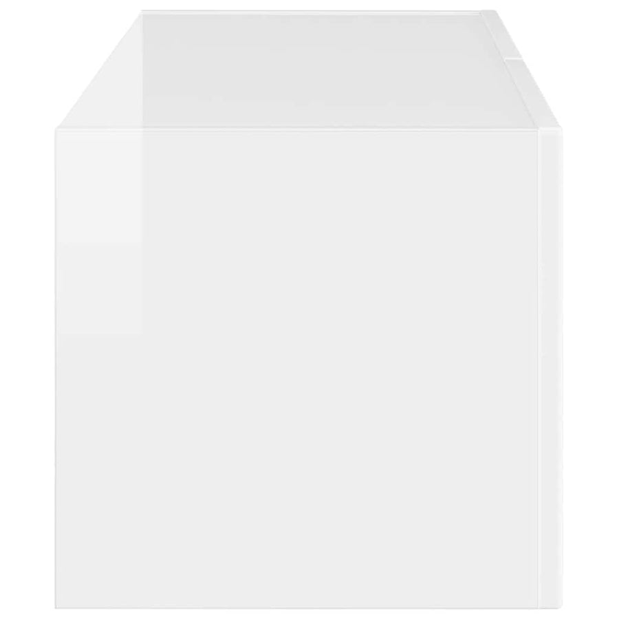 TV Wandkast Glanzend Wit 60 x 31 x 29.5 cm Bewerkt hout