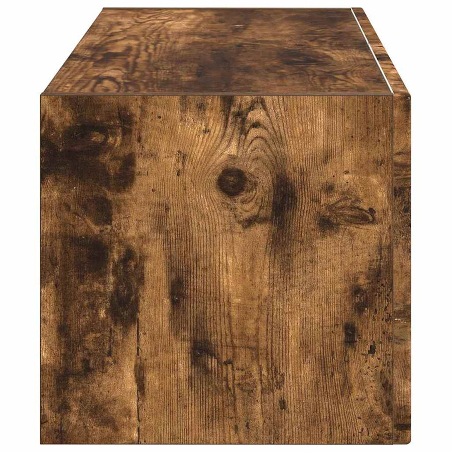 TV Wandkast Gerookt eiken 60 x 31 x 29.5 cm Bewerkt hout