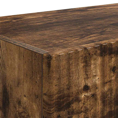 TV Wandkast 2 pcs Gerookt eiken 60 x 31 x 29.5 cm Bewerkt hout