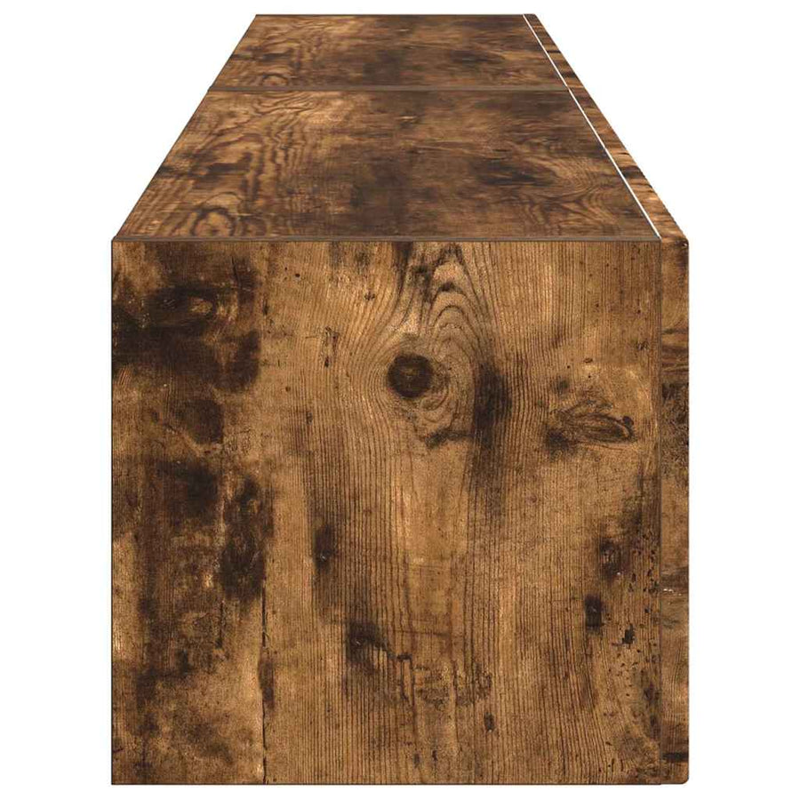 TV Wandkast 2 pcs Gerookt eiken 60 x 31 x 29.5 cm Bewerkt hout