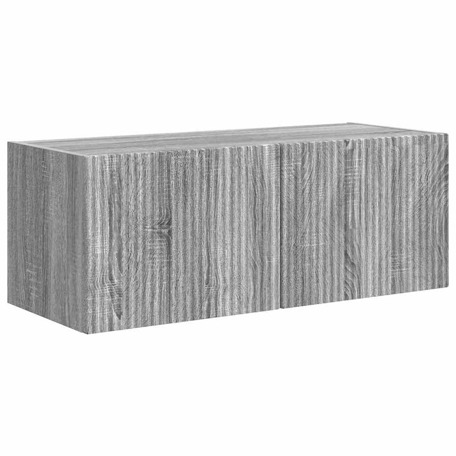 TV Wandkast Grijs Sonoma 60 x 31 x 29.5 cm Bewerkt hout