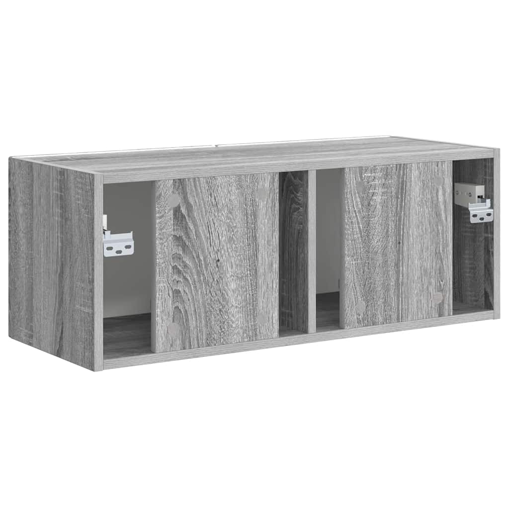 TV Wandkast Grijs Sonoma 60 x 31 x 29.5 cm Bewerkt hout