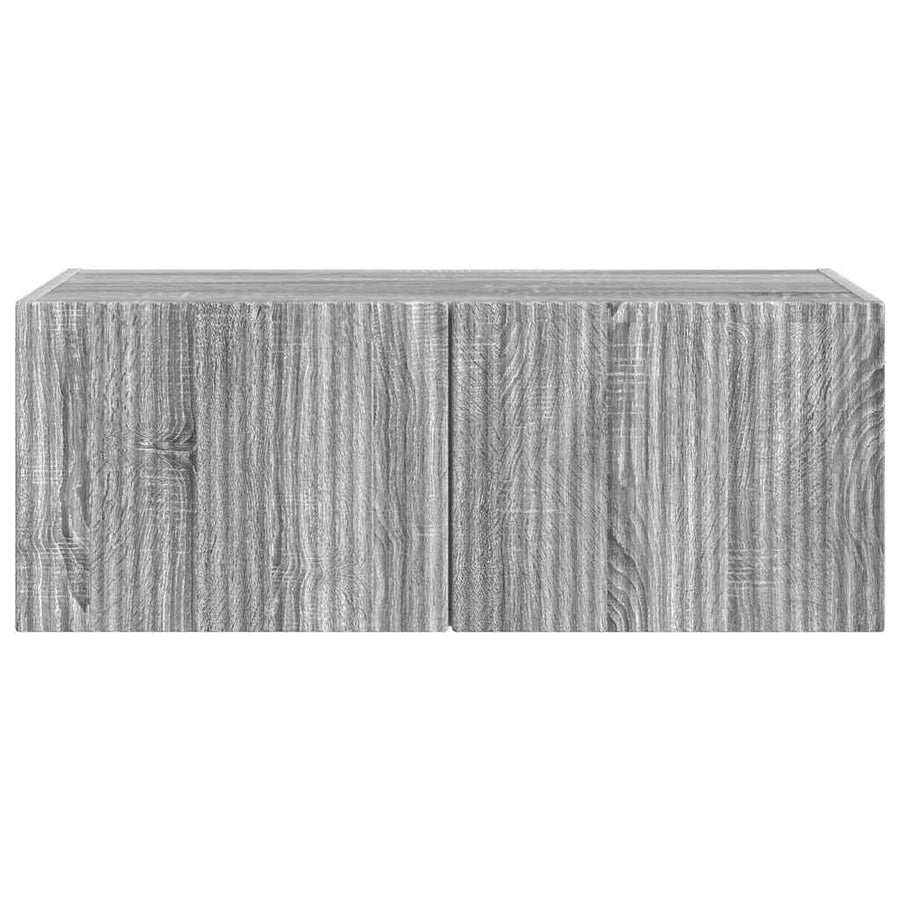 TV Wandkast Grijs Sonoma 60 x 31 x 29.5 cm Bewerkt hout
